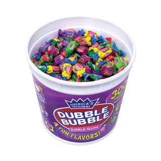 Dubble Bubble Bubble Gum Assorted Flavor Twist Tub, 300 Pieces/Tub (GRR22000223)