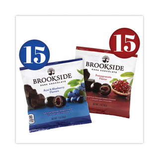 BROOKSIDE Dark Chocolate Fruit, Acai Blueberry and Pomegranate, 30 Pouches/Bag (GRR22001031)