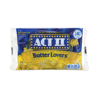 Act II® Butter Lovers Microwave Popcorn, 2.75 oz Bag, 36/Box (GRR20902591)