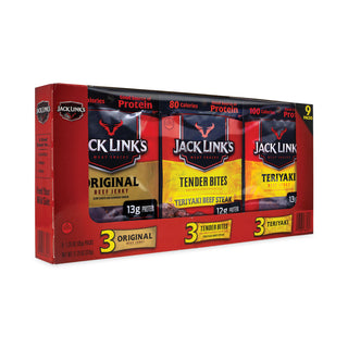 Jack Link’s Beef Jerky Variety Pack,1.5 oz, 9/Box (GRR22000411)