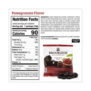 BROOKSIDE Dark Chocolate Fruit, Acai Blueberry and Pomegranate, 30 Pouches/Bag (GRR22001031)