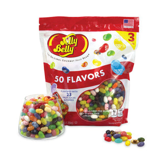 Jelly Belly® 50 Flavors Jelly Beans Assortment, 3 lb Standup Bag (GRR22000020)