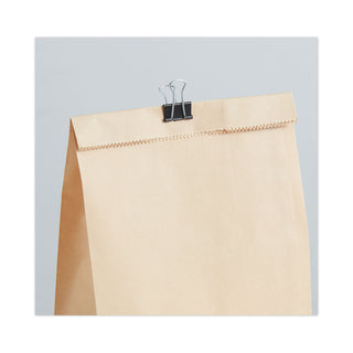 Universal® Binder Clip Zip-Seal Bag Value Pack, Small, Black/Silver, 144/Pack (UNV10200VP)