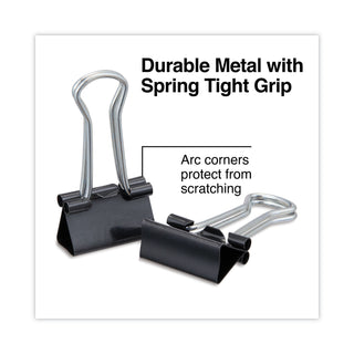Universal® Binder Clip Zip-Seal Bag Value Pack, Small, Black/Silver, 144/Pack (UNV10200VP)