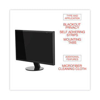 Innovera® Blackout Privacy Filter for 27" Widescreen LCD Monitor, 16:9 Aspect Ratio (IVRBLF27W)