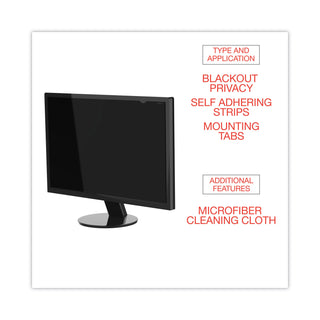 Innovera® Blackout Privacy Filter for 19" Widescreen LCD, 16:10 Aspect Ratio (IVRBLF190W)