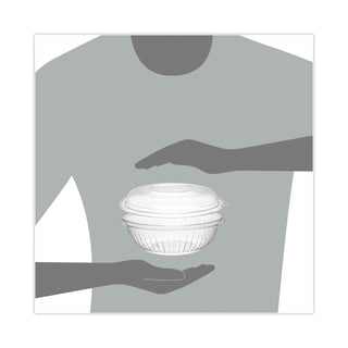 Dart® PresentaBowls Bowl/Lid Combo-Paks, 24 oz, Clear, 63/Pack, 2 Pack/Carton (DCCPET24BCD)