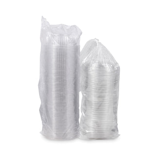 Dart® PresentaBowls Bowl/Lid Combo-Paks, 24 oz, Clear, 63/Pack, 2 Pack/Carton (DCCPET24BCD)