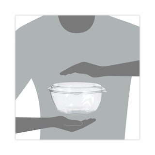 Dart® Tamper-Resistant, Tamper-Evident Bowls with Dome Lid, 64 oz, Clear, 100/Carton (DCCCTR64BD)