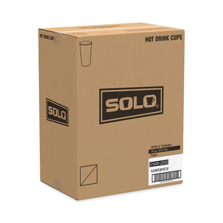 SOLO® Polycoated Hot Paper Cups, 16 oz, White (SCC316W)