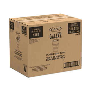 Dart® Conex Galaxy Polystyrene Plastic Cold Cups, 16 oz, 50/Bag (DCCY16TPK)