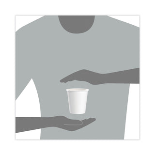 SOLO® Single-Sided Poly Paper Hot Cups, 10 oz, White, 1000/Carton (SCC510W)