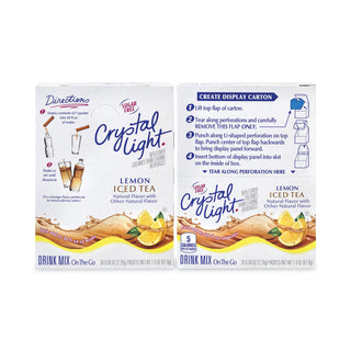 Crystal Light® On-The-Go Sugar-Free Drink Mix, Iced Tea, 0.12 oz Single-Serving Tubes, 30/Pack, 2 Packs/Box (GRR30700159)