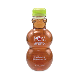 POM Wonderful Antioxidant Super Tea, Pomegranate Honey Green Tea, 12 oz Bottles, 6/Pack (GRR30700049)