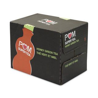 POM Wonderful Antioxidant Super Tea, Pomegranate Honey Green Tea, 12 oz Bottles, 6/Pack (GRR30700049)
