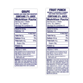 Welch's® Fruit Juice Variety Pack, Fruit Punch, Grape, and Orange Pineapple, 10 oz Bottles, 24/Carton (GRR90000105)