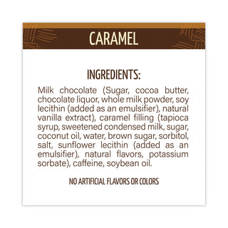 Awake Caffeinated Caramel Chocolate Bites, 0.58 oz Bars, 50 Bars/Box (GRR30700315)
