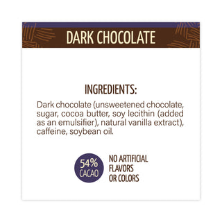 Awake Caffeinated Dark Chocolate Bites, 0.46 oz Bars, 50 Bars/Box (GRR30700314)