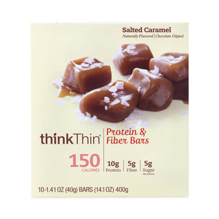 thinkThin® High Protein Bars, Salted Caramel, 1.41 oz Bar, 10 Bars/Box (GRR30700112)