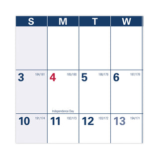 AT-A-GLANCE® Academic Erasable Reversible Extra Large Wall Calendar, 48 x 32, White/Blue/Red, 12 Month (July to June): 2024 to 2025 (AAGPM36AP28)