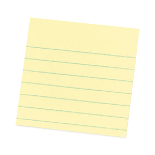 Post-it® Pads in Canary Yellow, Cabinet Pack, Note Ruled, 4" x 4", 90 Sheets/Pad, 12 Pads/Pack (MMM67512SSCP)