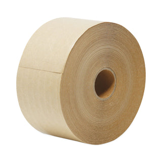 General Supply Glass-Fiber Reinforced Gummed Kraft Sealing Tape, 3" Core, 3" x 450 ft, Brown, 10/Carton (UFS44HD007)