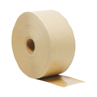General Supply Glass-Fiber Reinforced Gummed Kraft Sealing Tape, 3" Core, 3" x 450 ft, Brown, 10/Carton (UFS44HD007)