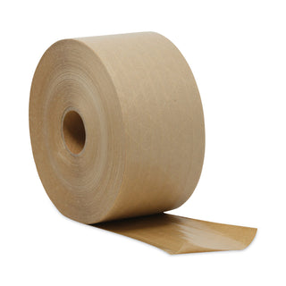 General Supply Glass-Fiber Reinforced Gummed Kraft Sealing Tape, 3" Core, 3" x 375 ft, Brown, 8/Carton (UFS7300)
