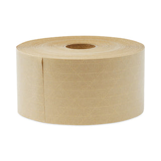 General Supply Glass-Fiber Reinforced Gummed Kraft Sealing Tape, 3" Core, 3" x 375 ft, Brown, 8/Carton (UFS7300)