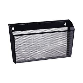 Universal® Metal Mesh Wall File, Letter Size, 14.13" x 3.38" x 13", Black (UNV20026)