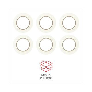 Universal® Removable General-Purpose Masking Tape, 3" Core, 18 mm x 54.8 m, Beige, 6/Pack (UNV51334)