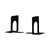 Universal® Economy Bookends, Standard, 4.75 x 5.25 x 5, Heavy Gauge Steel, Black, 1 Pair (UNV54051)