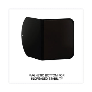 Universal® Magnetic Bookends, 6 x 5 x 7, Metal, Black, 1 Pair (UNV54071)