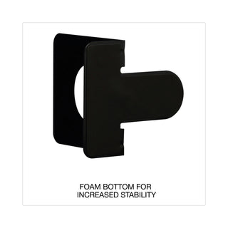Universal® Economy Bookends, Nonskid, 5.88 x 8.25 x 9, Heavy Gauge Steel, Black, 1 Pair (UNV54095)