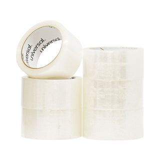 Universal® General-Purpose Box Sealing Tape, 3" Core, 1.88" x 60 yds, Clear, 6/Pack (UNV63000)