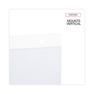 Universal® Wall Mount Sign Holder, 8.5 x 11, Vertical, Clear (UNV76882)