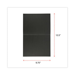 Universal® Certificate/Document Cover, 8.5 x 11; 8 x 10; A4, Black, 6/Pack (UNV76895)