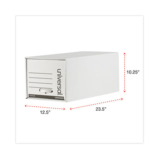 Universal® Heavy-Duty Storage Drawers, Letter Files, 14" x 25.5" x 11.5", White, 6/Carton (UNV85300)