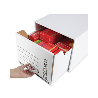 Universal® Heavy-Duty Storage Drawers, Letter Files, 14" x 25.5" x 11.5", White, 6/Carton (UNV85300)