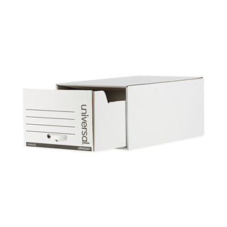 Universal® Heavy-Duty Storage Drawers, Legal Files, 17.25" x 25.5" x 11.5", White, 6/Carton (UNV85301)