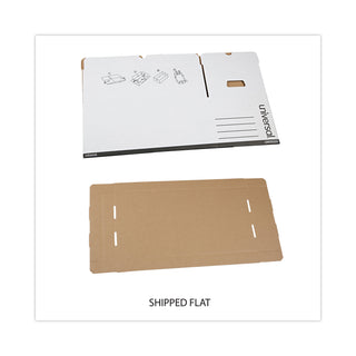 Universal® Medium-Duty Easy Assembly Storage Box, Letter Files, White, 12/Carton (UNV95220)