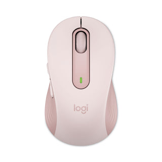 Logitech® Signature M650 Wireless Mouse, 2.4 GHz Frequency, 33 ft Wireless Range, Medium, Right Hand Use, Rose (LOG910006251)