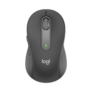 Logitech® Signature M650 for Business Wireless Mouse, 2.4 GHz Frequency, 33 ft Wireless Range, Large, Right Hand Use, Graphite (LOG910006346)