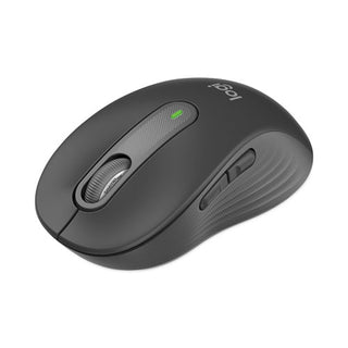 Logitech® Signature M650 for Business Wireless Mouse, 2.4 GHz Frequency, 33 ft Wireless Range, Medium, Right Hand Use, Graphite (LOG910006272)