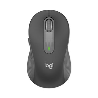 Logitech® Signature M650 for Business Wireless Mouse, 2.4 GHz Frequency, 33 ft Wireless Range, Medium, Right Hand Use, Graphite (LOG910006272)