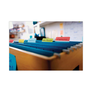 Post-it® 2" Angled Tabs, 1/5-Cut Tabs, Assorted Colors, 2" Wide, 24/Pack (MMM686AALYR)