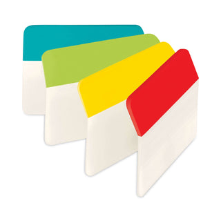 Post-it® 2" Angled Tabs, 1/5-Cut Tabs, Assorted Colors, 2" Wide, 24/Pack (MMM686AALYR)