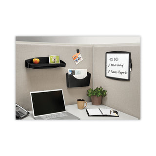 Fellowes® Plastic Partition Additions File Pocket, Letter Size, 14" x 2.5" x 7.75", Dark Graphite (FEL75275)