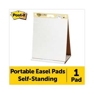 Post-it® Self-Stick Original Tabletop Easel Pad, Unruled, 20 White 20 x 23 Sheets (MMM563R)