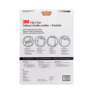 3M™ Professional Flip Chart, Unruled, 40 White 25 x 30 Sheets, 2/Carton (MMM570)